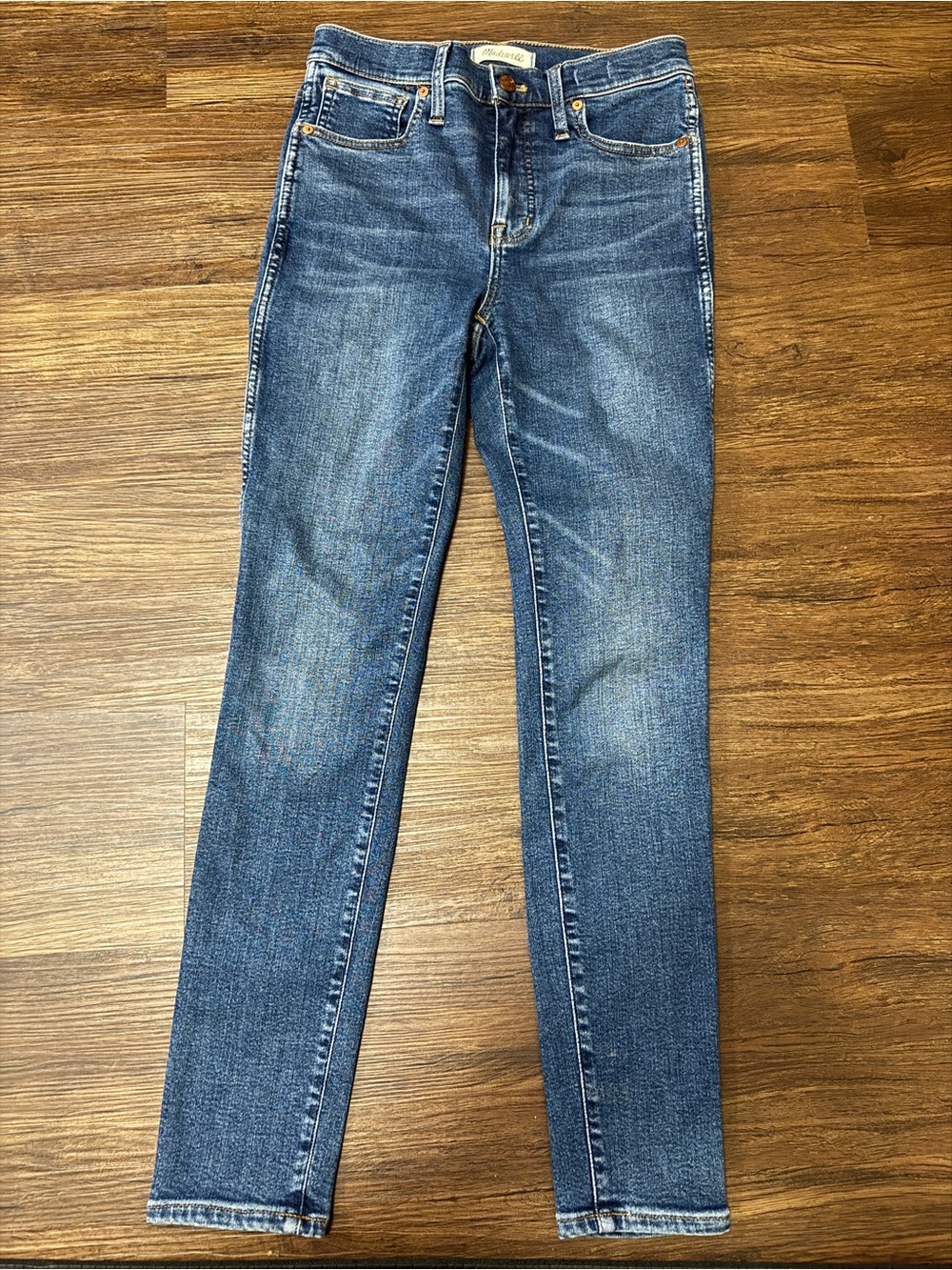 Madewell 10" High Rise Skinny Jeans Medium Wash Womens SZ 26 Stretch Comfortable